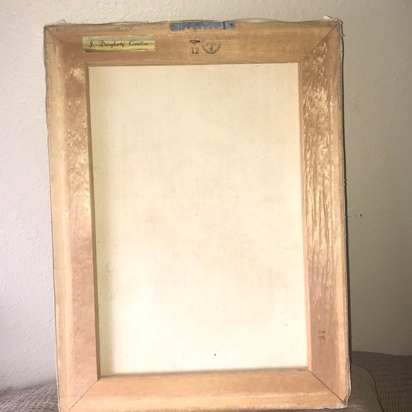 J Daugherty Oil /Canvas Vintage Authentic STUNNER